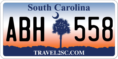 SC license plate ABH558