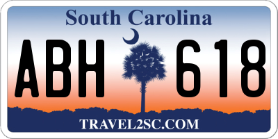 SC license plate ABH618