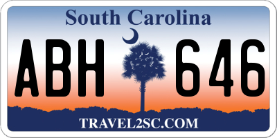SC license plate ABH646