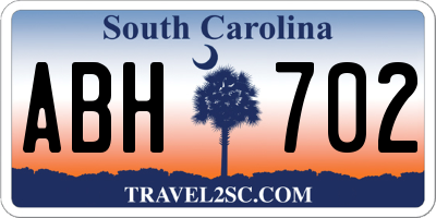 SC license plate ABH702