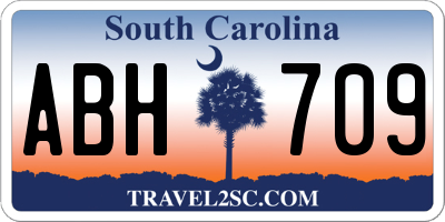SC license plate ABH709