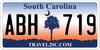 SC license plate ABH719