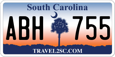 SC license plate ABH755