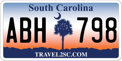 SC license plate ABH798