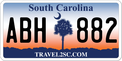 SC license plate ABH882