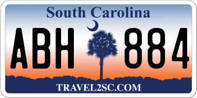 SC license plate ABH884