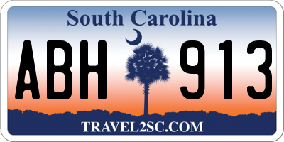 SC license plate ABH913