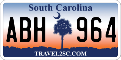 SC license plate ABH964