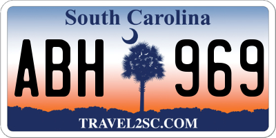 SC license plate ABH969