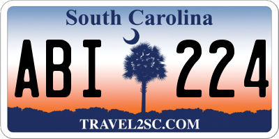 SC license plate ABI224