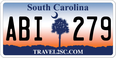 SC license plate ABI279