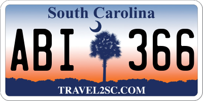 SC license plate ABI366