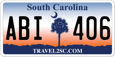 SC license plate ABI406