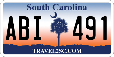 SC license plate ABI491