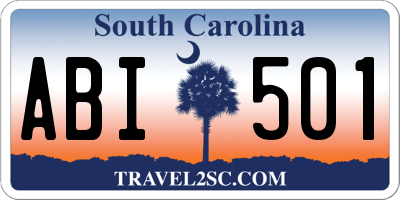 SC license plate ABI501
