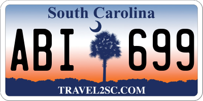 SC license plate ABI699