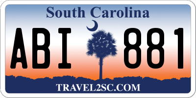 SC license plate ABI881