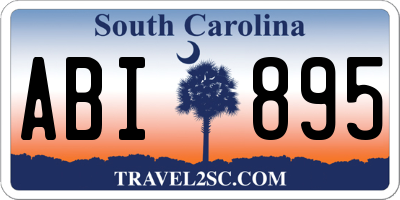 SC license plate ABI895