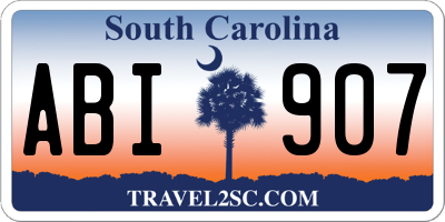 SC license plate ABI907