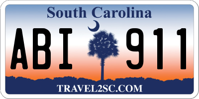 SC license plate ABI911