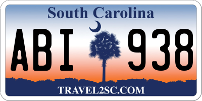 SC license plate ABI938