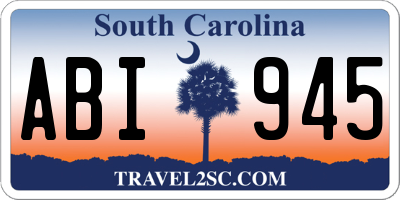 SC license plate ABI945