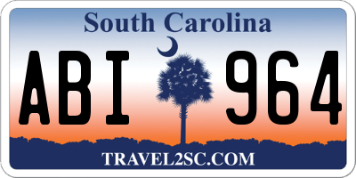 SC license plate ABI964