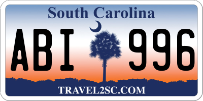 SC license plate ABI996