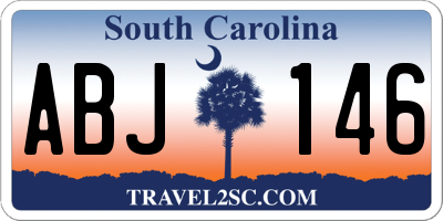 SC license plate ABJ146