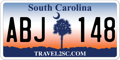 SC license plate ABJ148