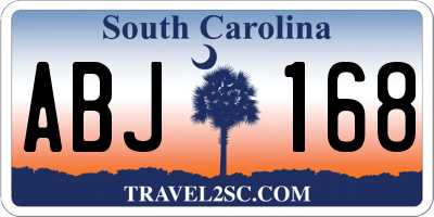 SC license plate ABJ168