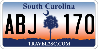 SC license plate ABJ170