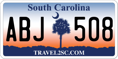 SC license plate ABJ508