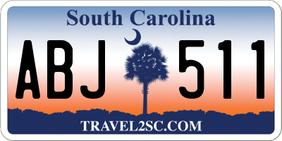 SC license plate ABJ511