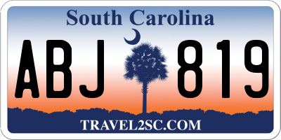 SC license plate ABJ819