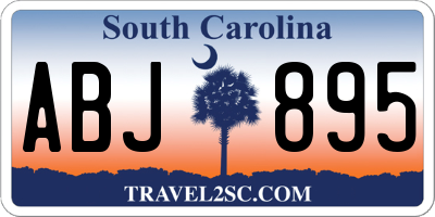 SC license plate ABJ895