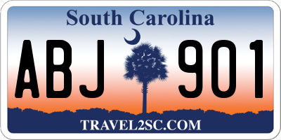 SC license plate ABJ901