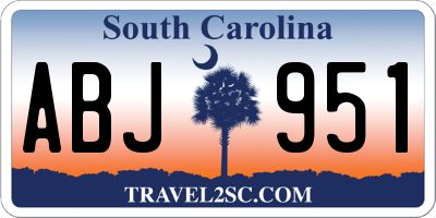 SC license plate ABJ951