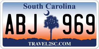 SC license plate ABJ969