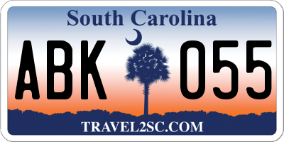 SC license plate ABK055