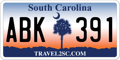 SC license plate ABK391