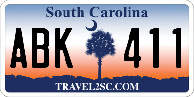 SC license plate ABK411