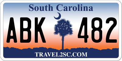 SC license plate ABK482