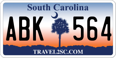 SC license plate ABK564