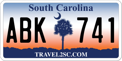 SC license plate ABK741