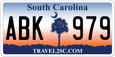 SC license plate ABK979