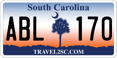 SC license plate ABL170