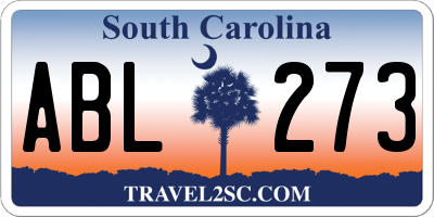 SC license plate ABL273