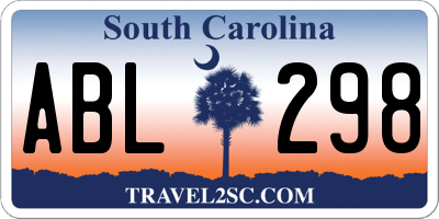 SC license plate ABL298