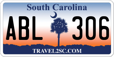 SC license plate ABL306